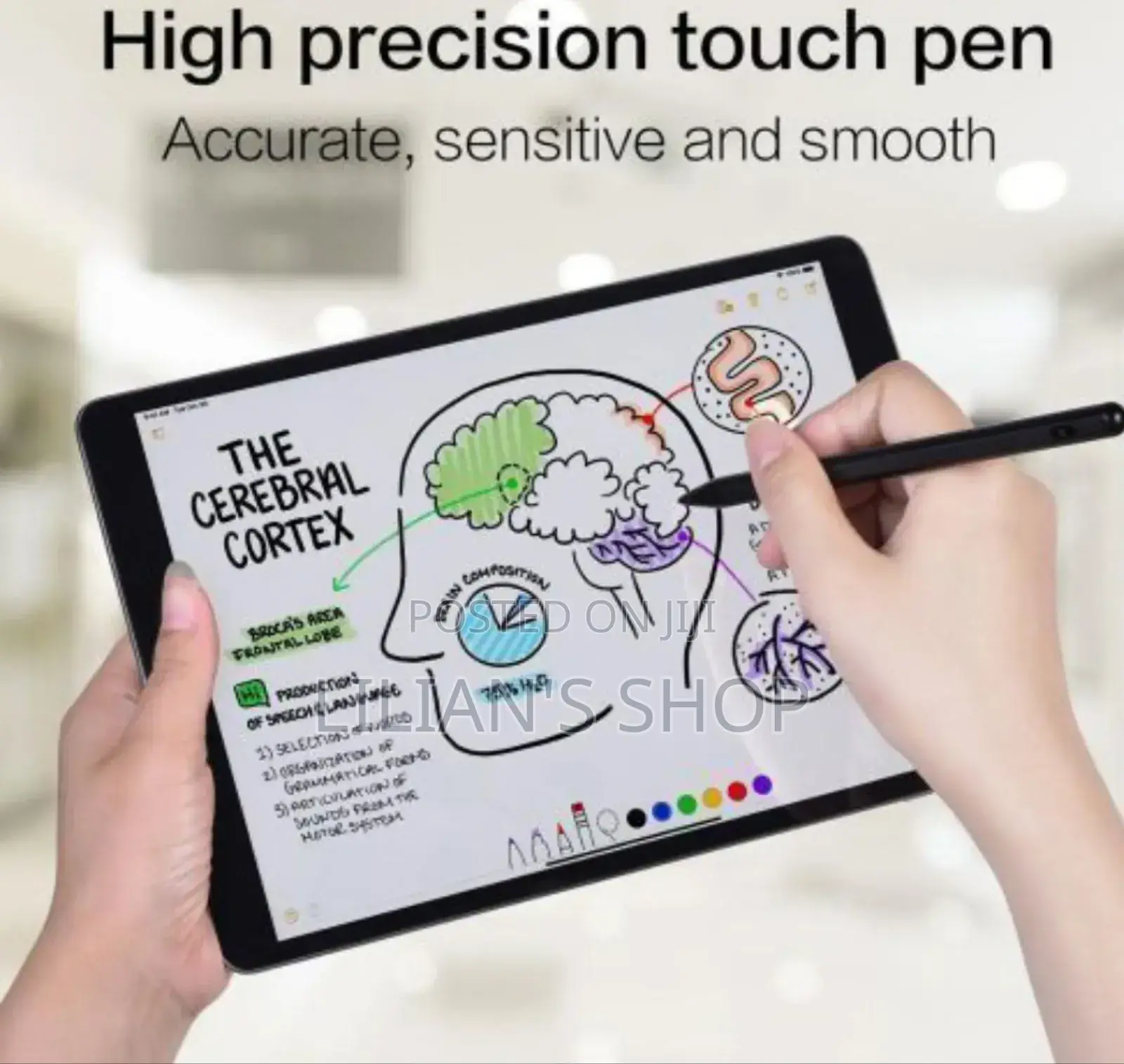 2 in 1 Capacitive Resistive Pen Touch Screen Stylus Pen