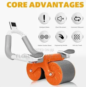 Adjustable Ab Roller With Elbow Support,
