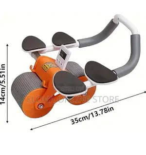 Adjustable Ab Roller With Elbow Support,