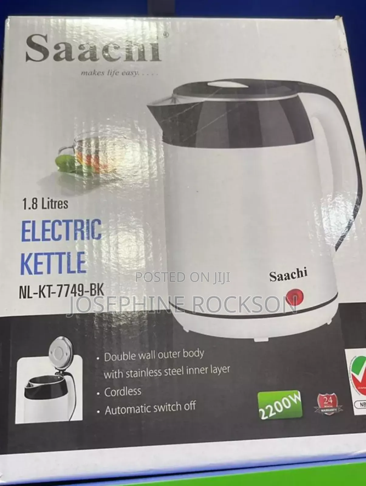 Electric Kettle /Saachi NL _KT _7749 1.8L Electric Kettle