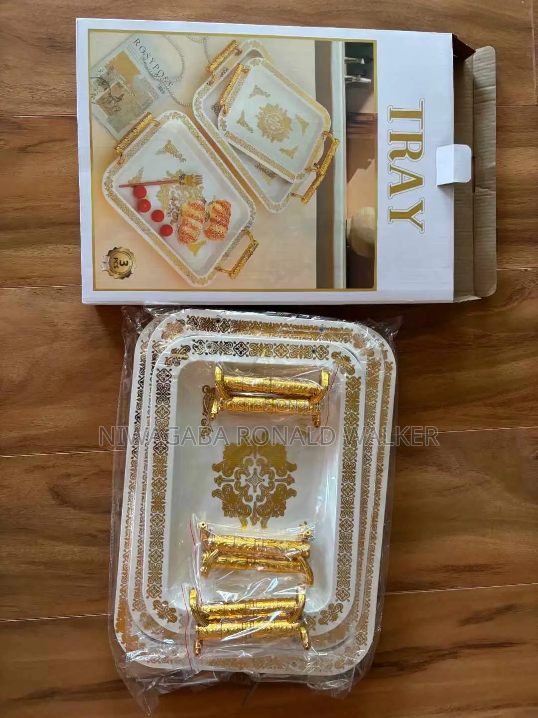 3pc Set of Vlgari Trays