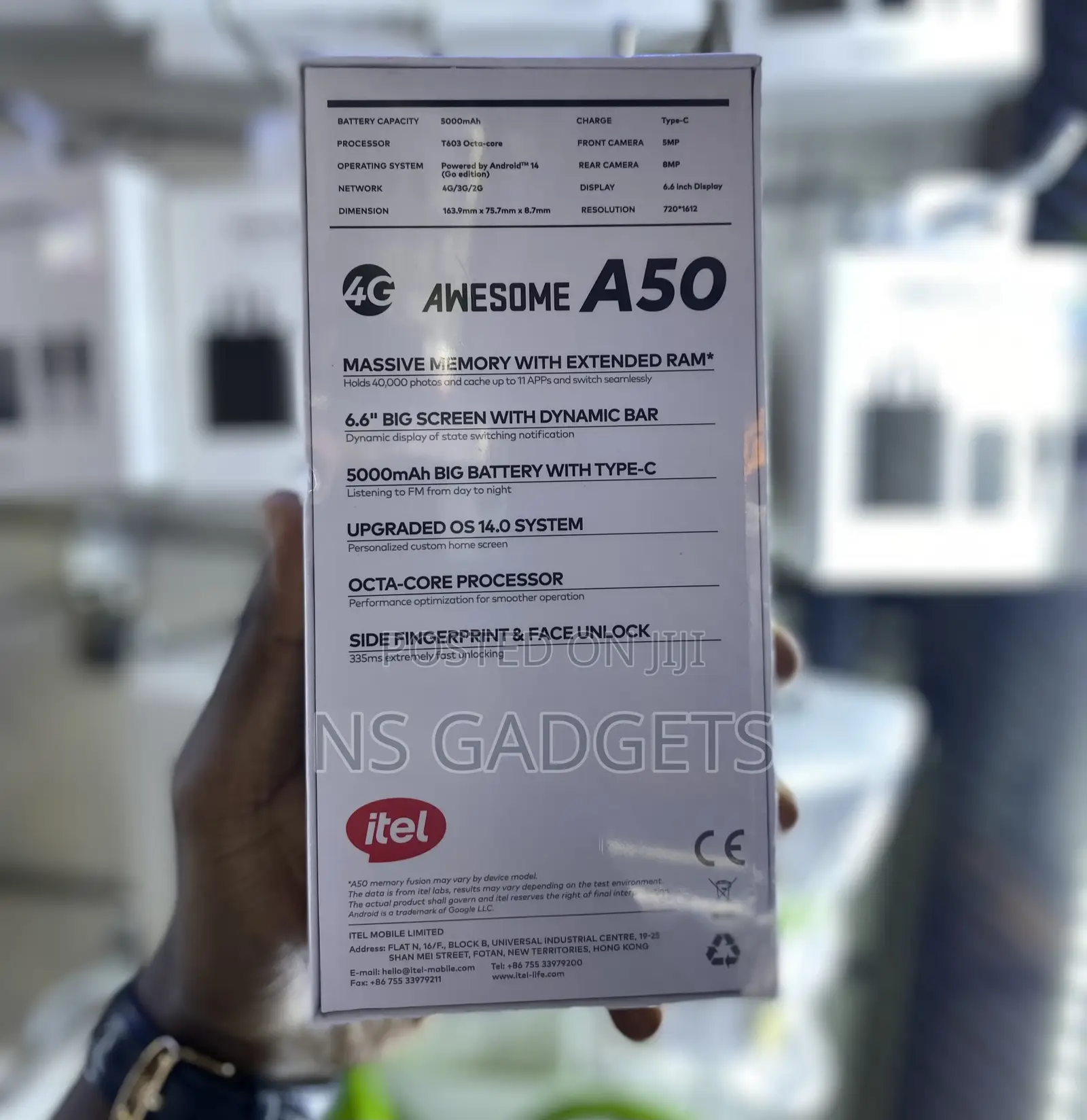 New Itel A50 128 GB Black