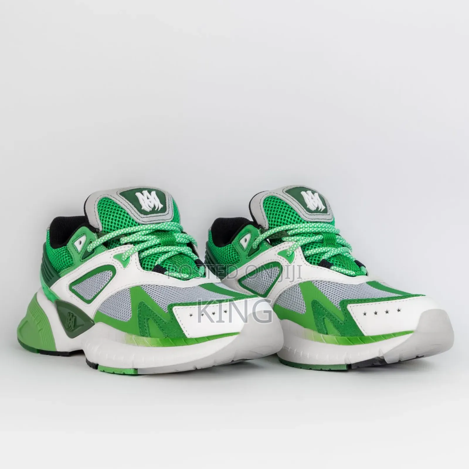 AMIRI Green Off-White MA Runner Sneakers