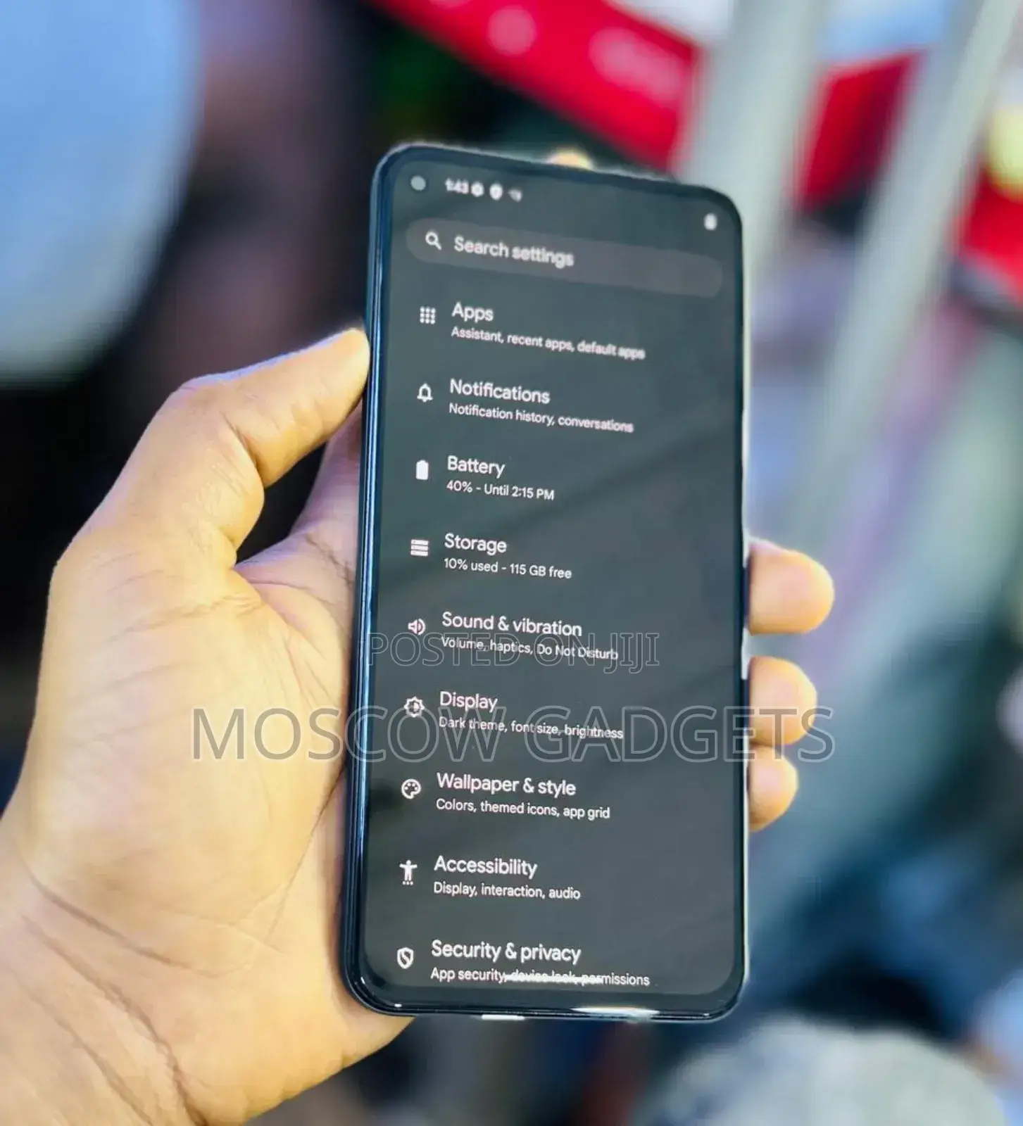 Google Pixel 5a 5G 128 GB Black