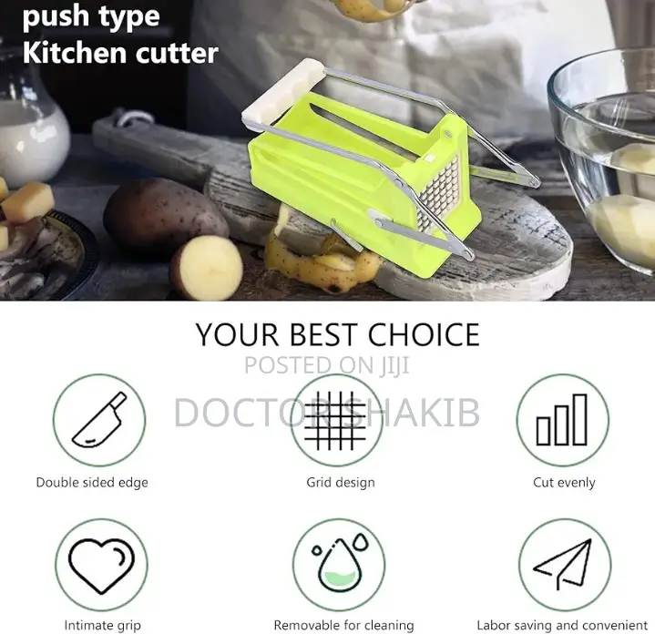 Ergonomic Design Fast Potato Cutter