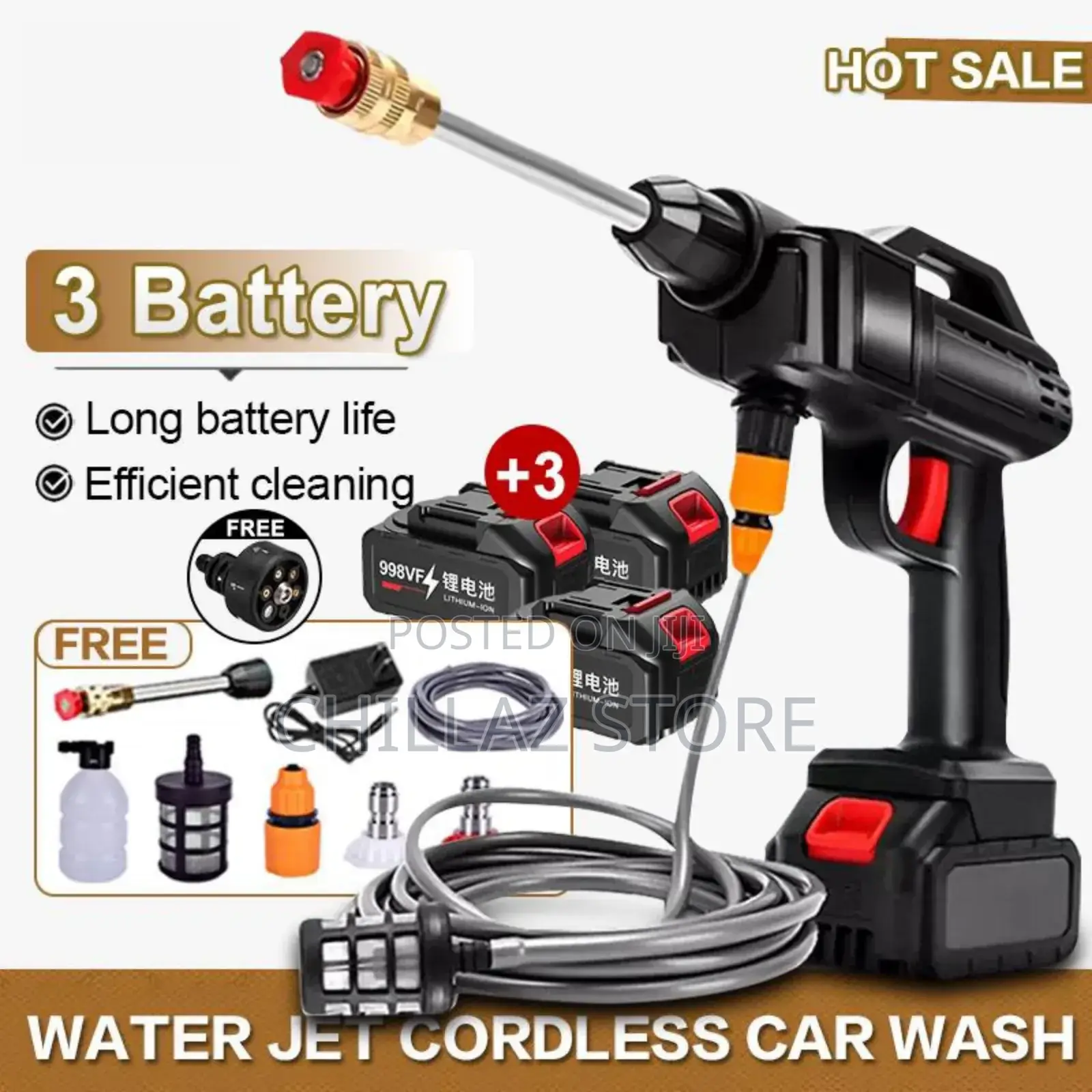 Water Jet Cordless Car Washer
