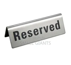 1pc Reserved Table Sign Board