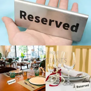 1pc Reserved Table Sign Board
