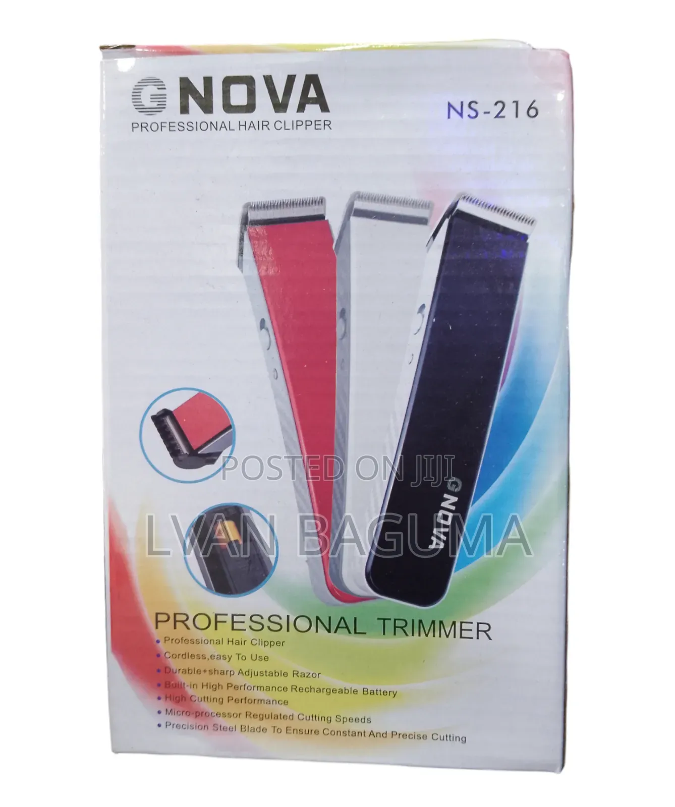 G - NOVA Professional Hair Trimmer / Clippers - Rechargeable