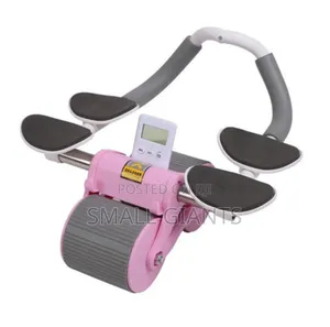Adjustable Ab Roller With Elbow Support and Phone Holder