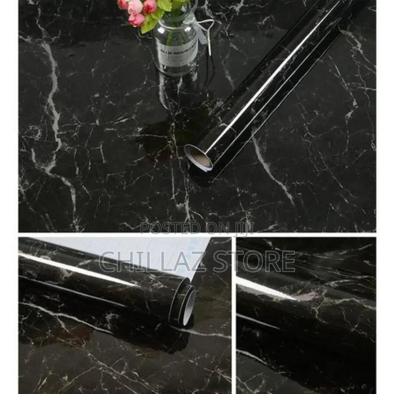 Brand Black Waterproof Wallpaper
