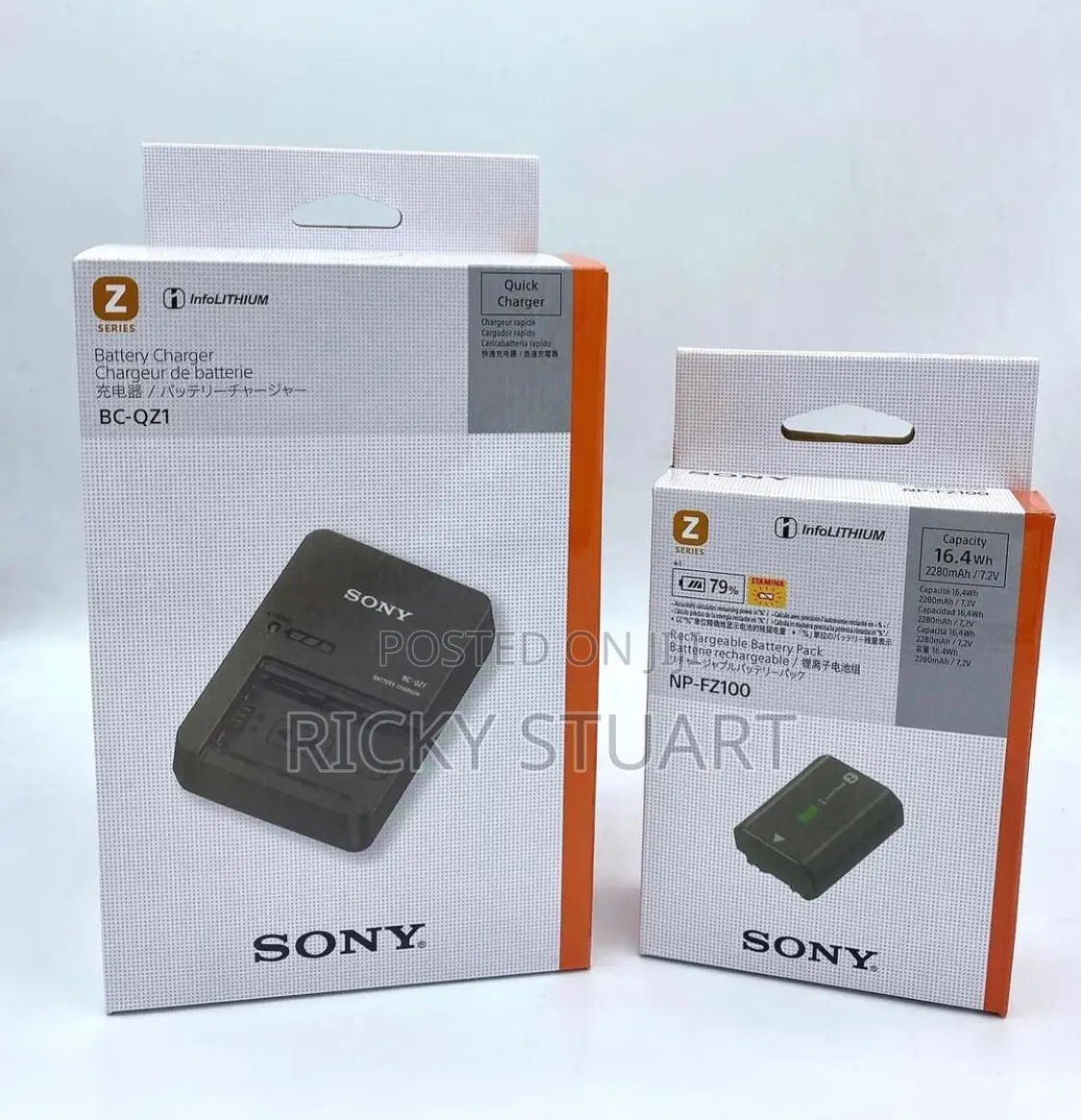 Sony Bc-Qz1 Charger for Sony Np-Fz100 Battery(A7iii A7rii)