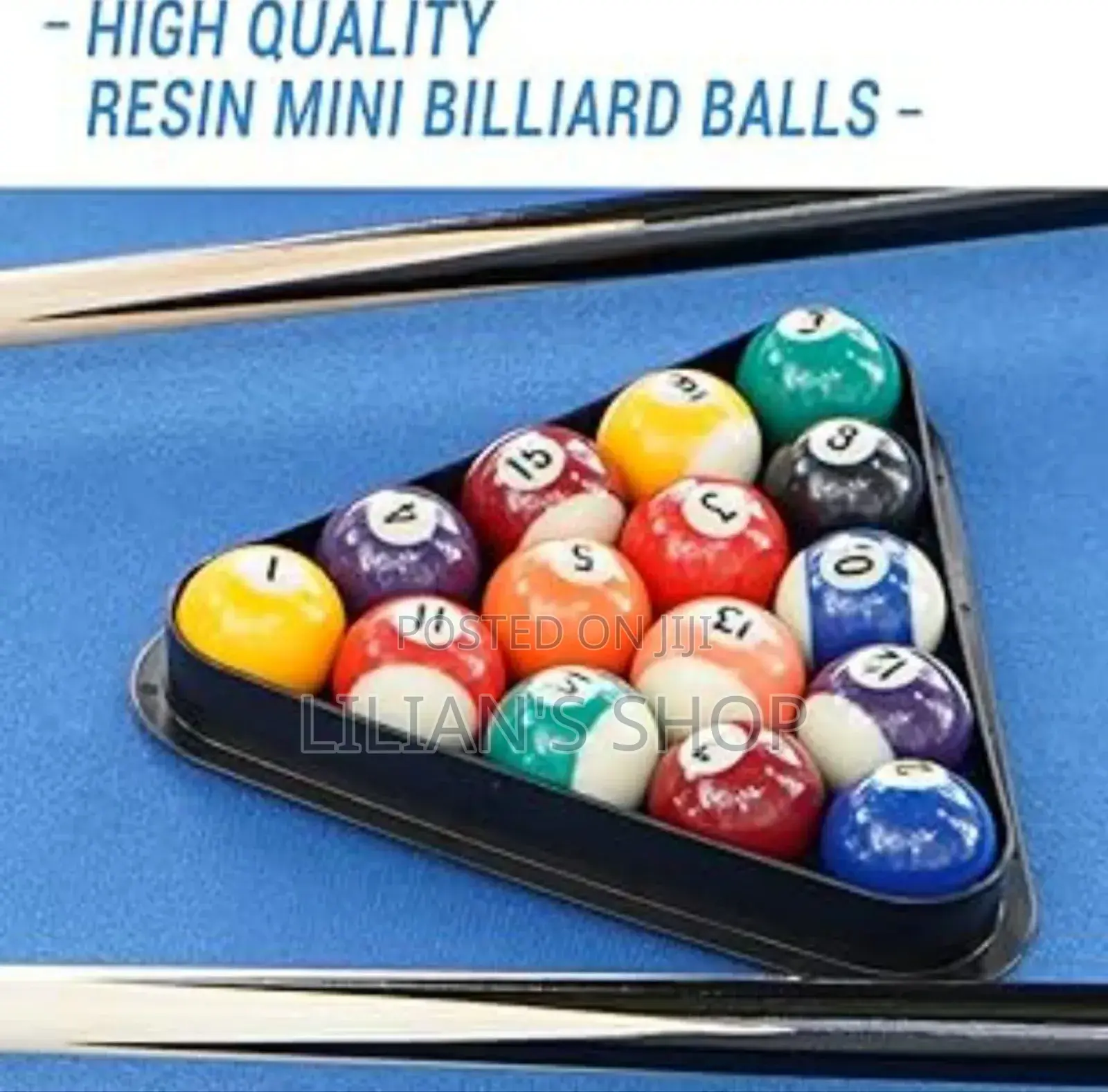 High Quality Resin Mini Billiard Balls