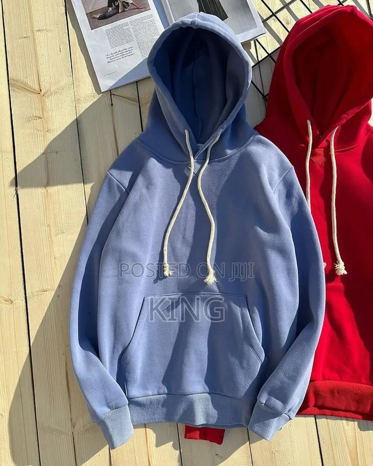Bue or Red Hoodie Jumper