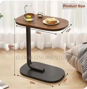 C Shaped Side Table