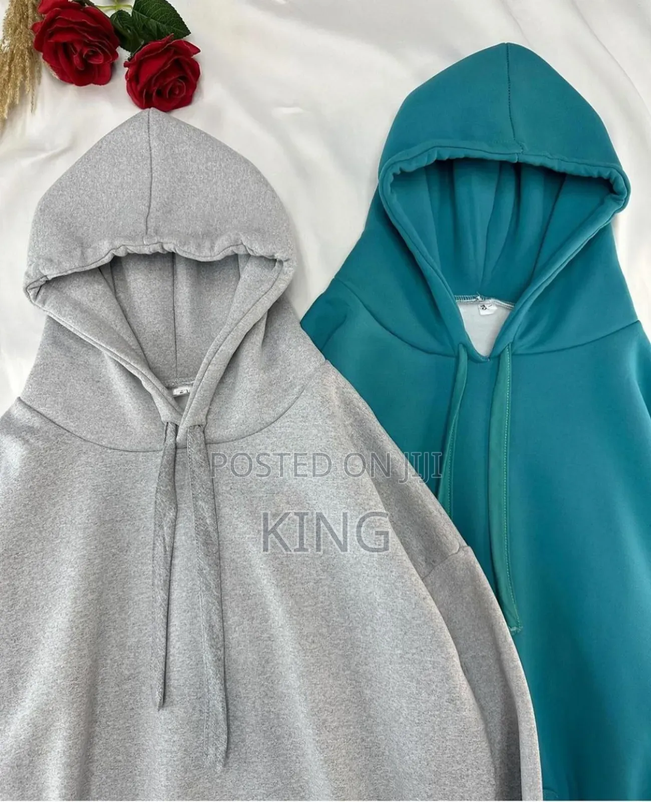 Grey-Green Hoodie Jumper