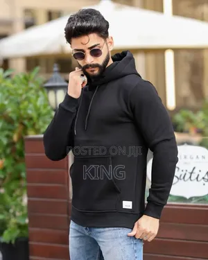 Calm Black Warm Hoodie Jumper