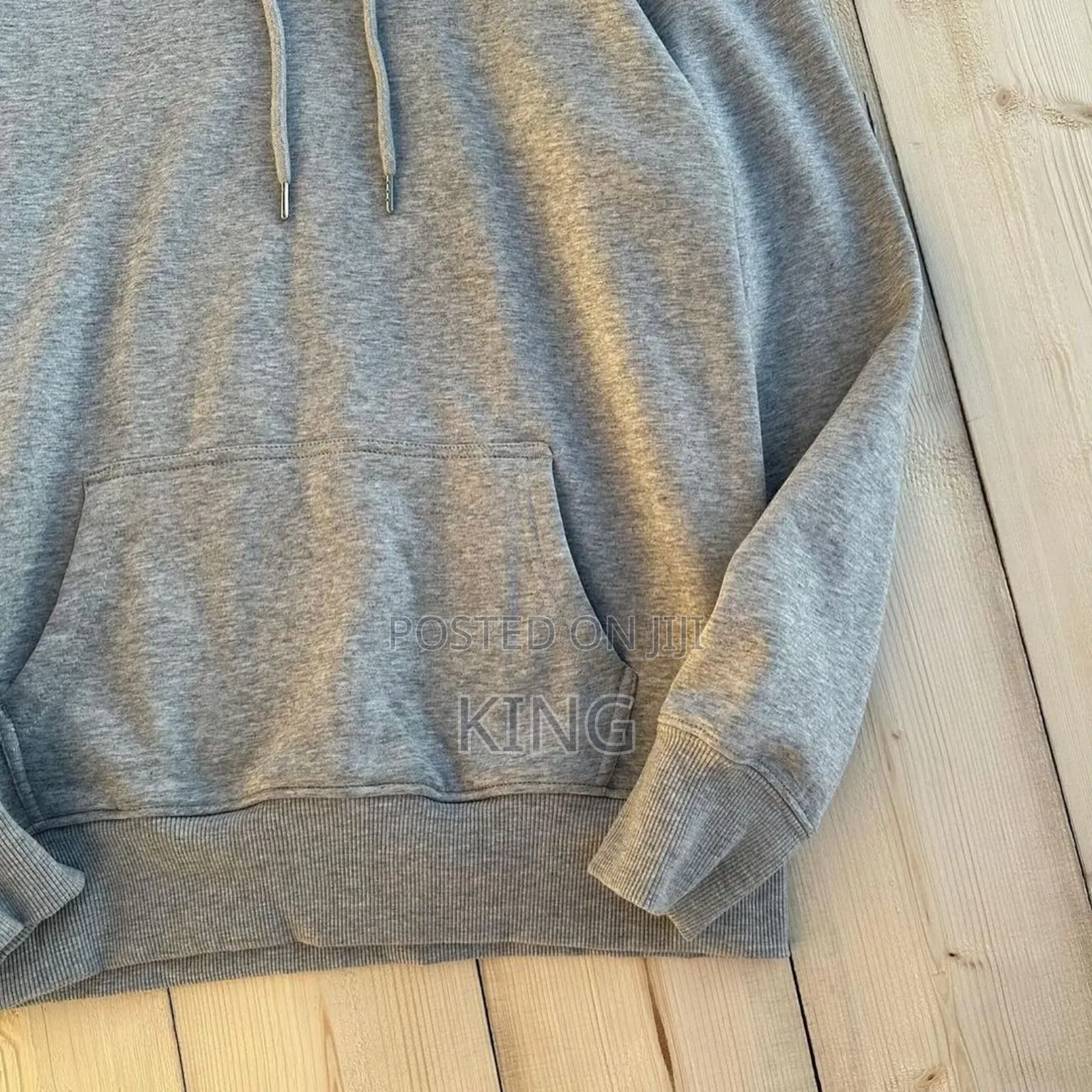 Hoodie Jumper. Light Grey Fit