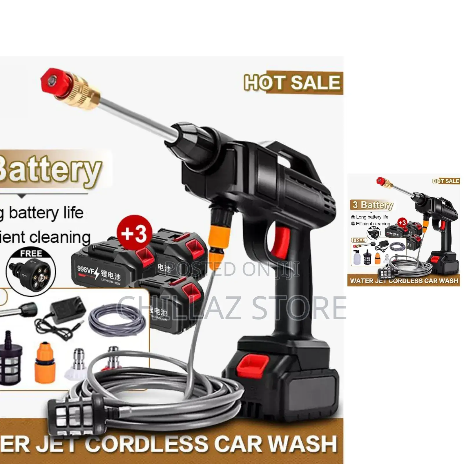 Rechargeable Jet Cordless Car Washer