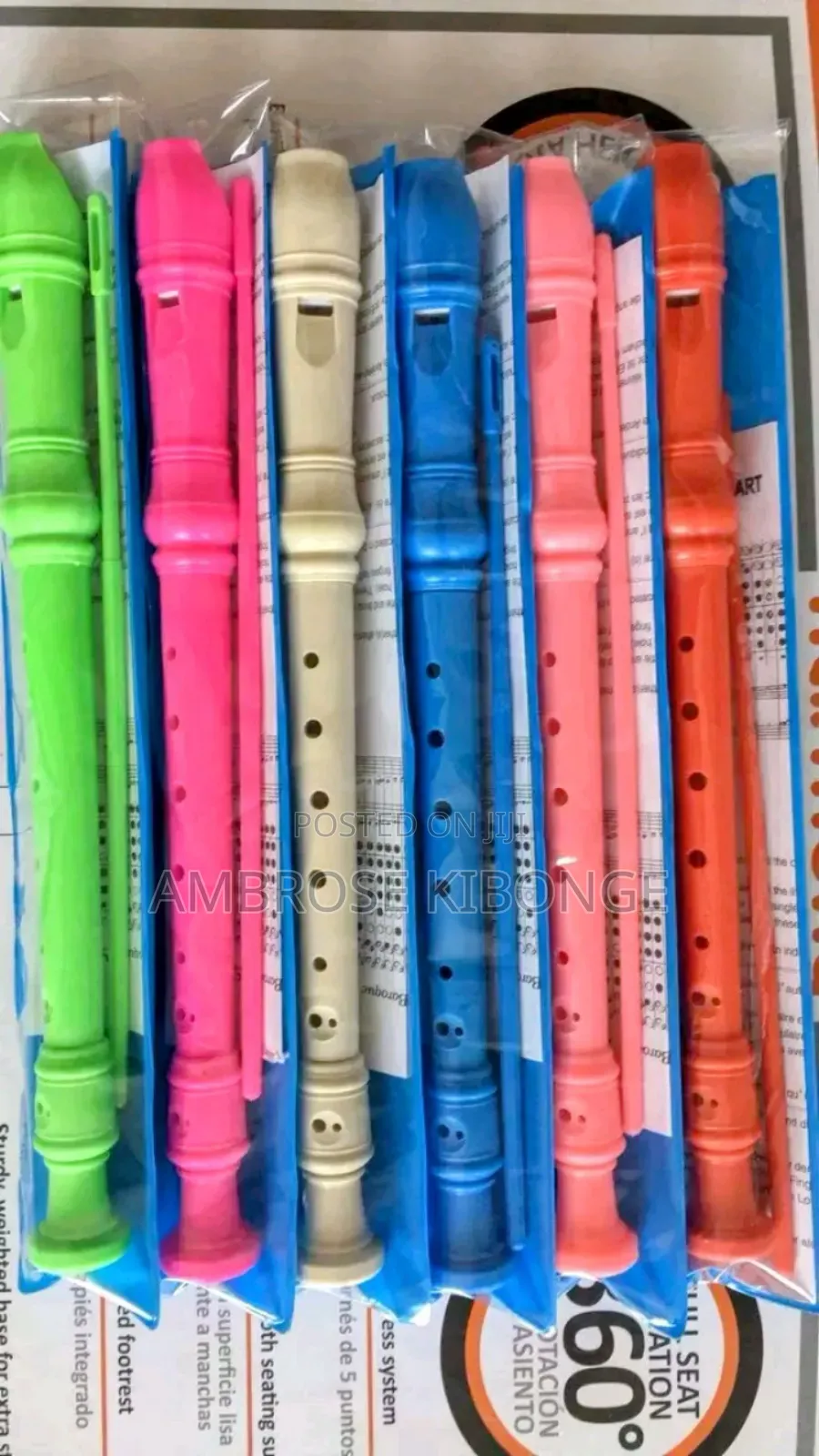 Open Key Descant/Soprano Flute Recorder With Cleaning Rod.