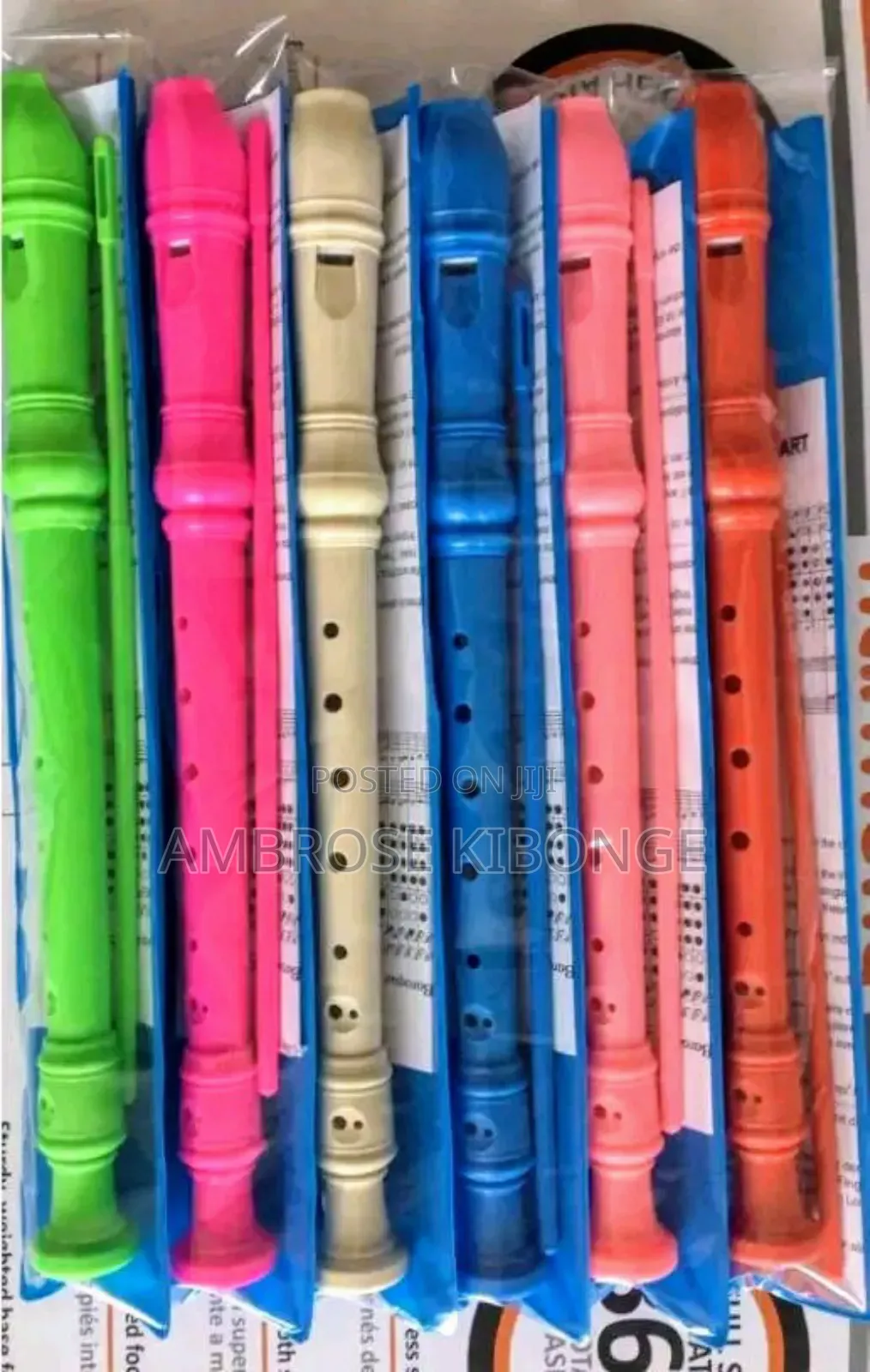 Open Key Descant/Soprano Flute Recorder With Cleaning Rod.