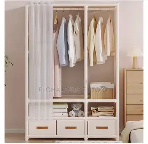 Multi-Layer Fabric Wadrobe With Drawers and Simple Opening