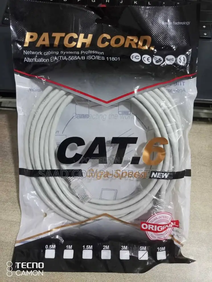 Cat-6 Patch Cord Cable 5M