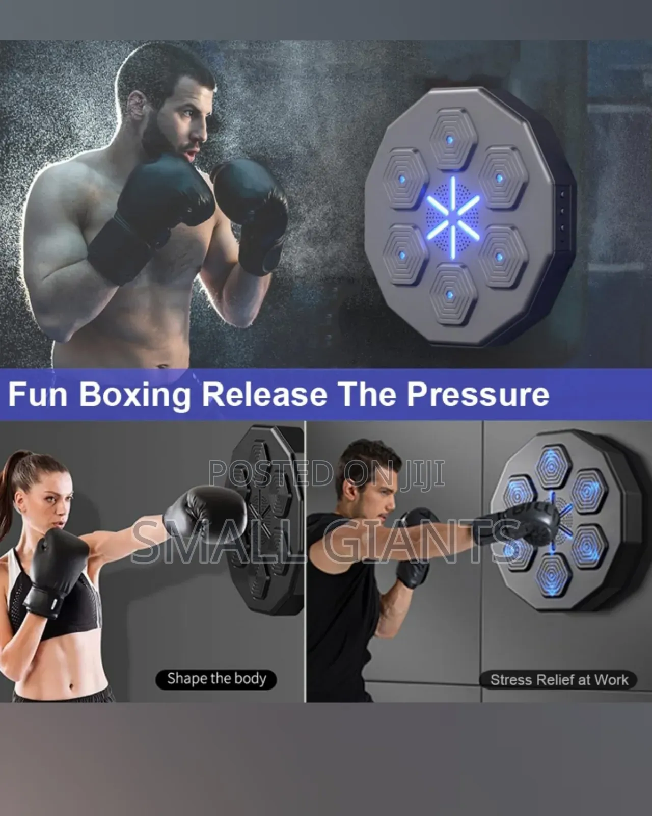 Wall Mounted Music Boxing Machine With Boxing Gloves