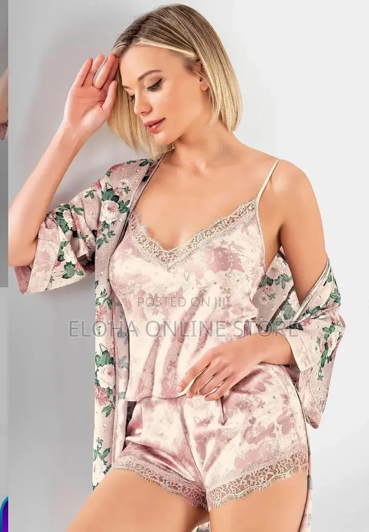 3-Piece Shorts Set Patterned