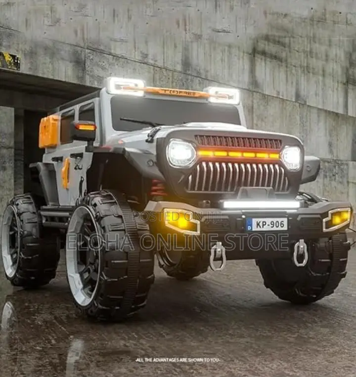 Rechargeable Ride-on Jeep for Kids With Colorful Led Lights