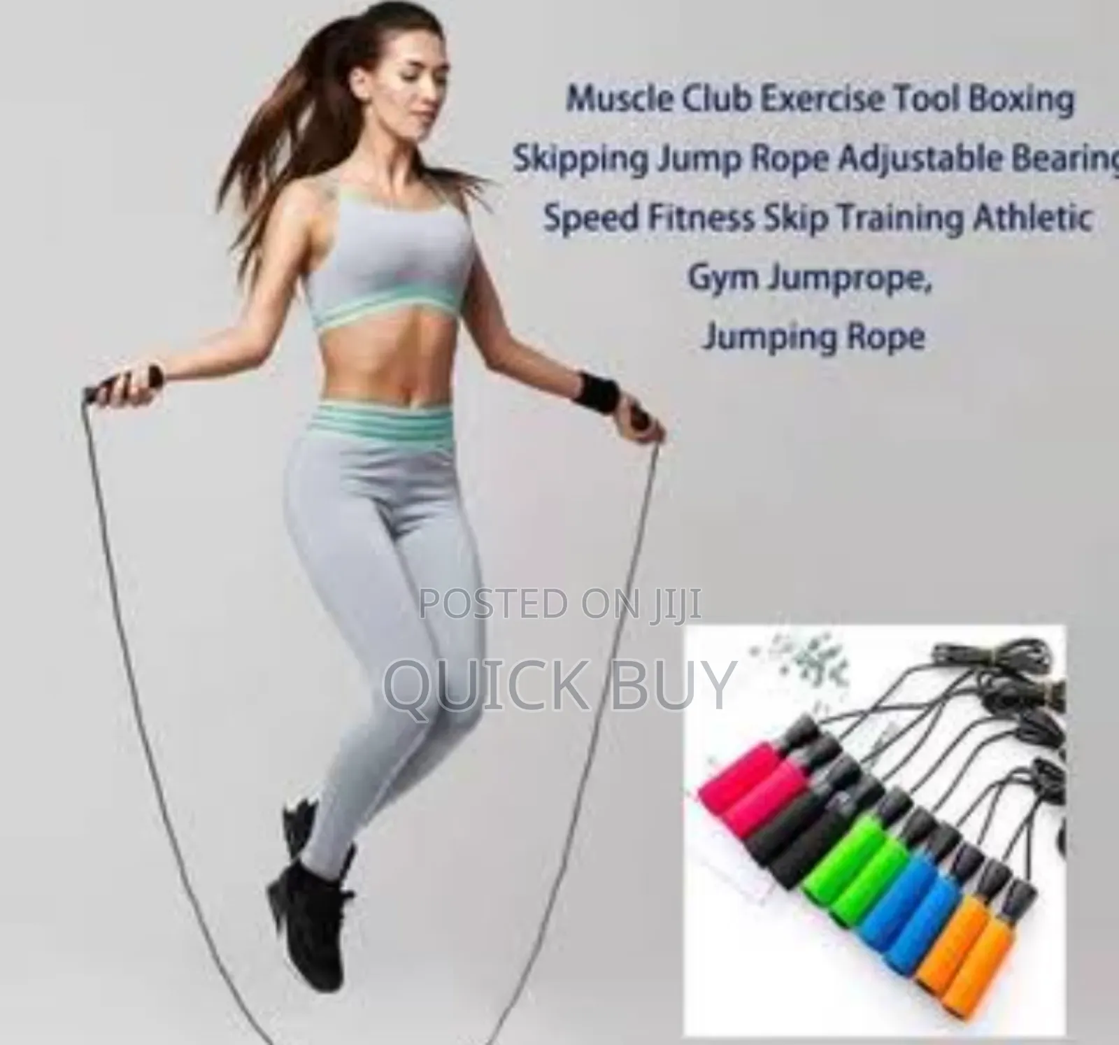 Strong Tangle Free Adjustable Skipping Rope