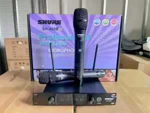 Powerful Shure SH-300G Paired UHF Wireless Microphone System