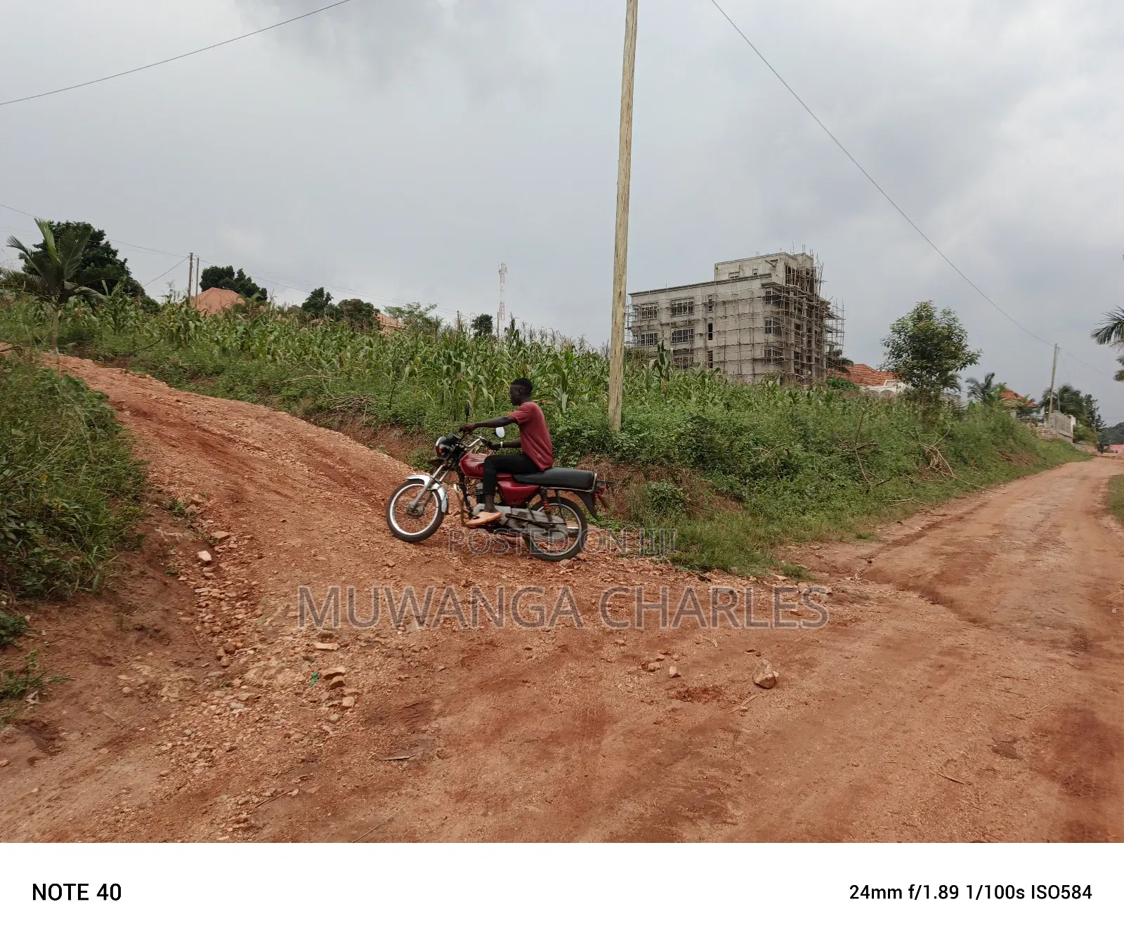 100by100ft Plot for Sale in Nangabo