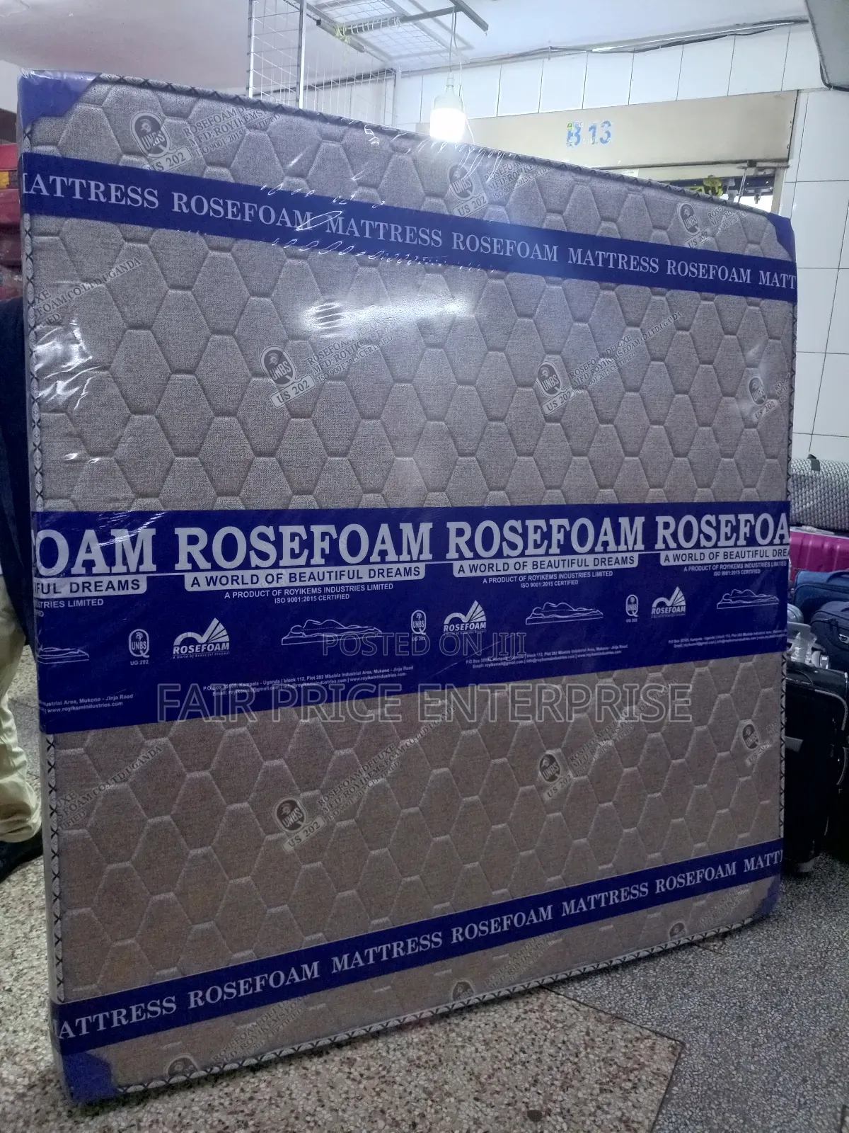 Rosefoam Mattresses High Density 6x6x6 Inches