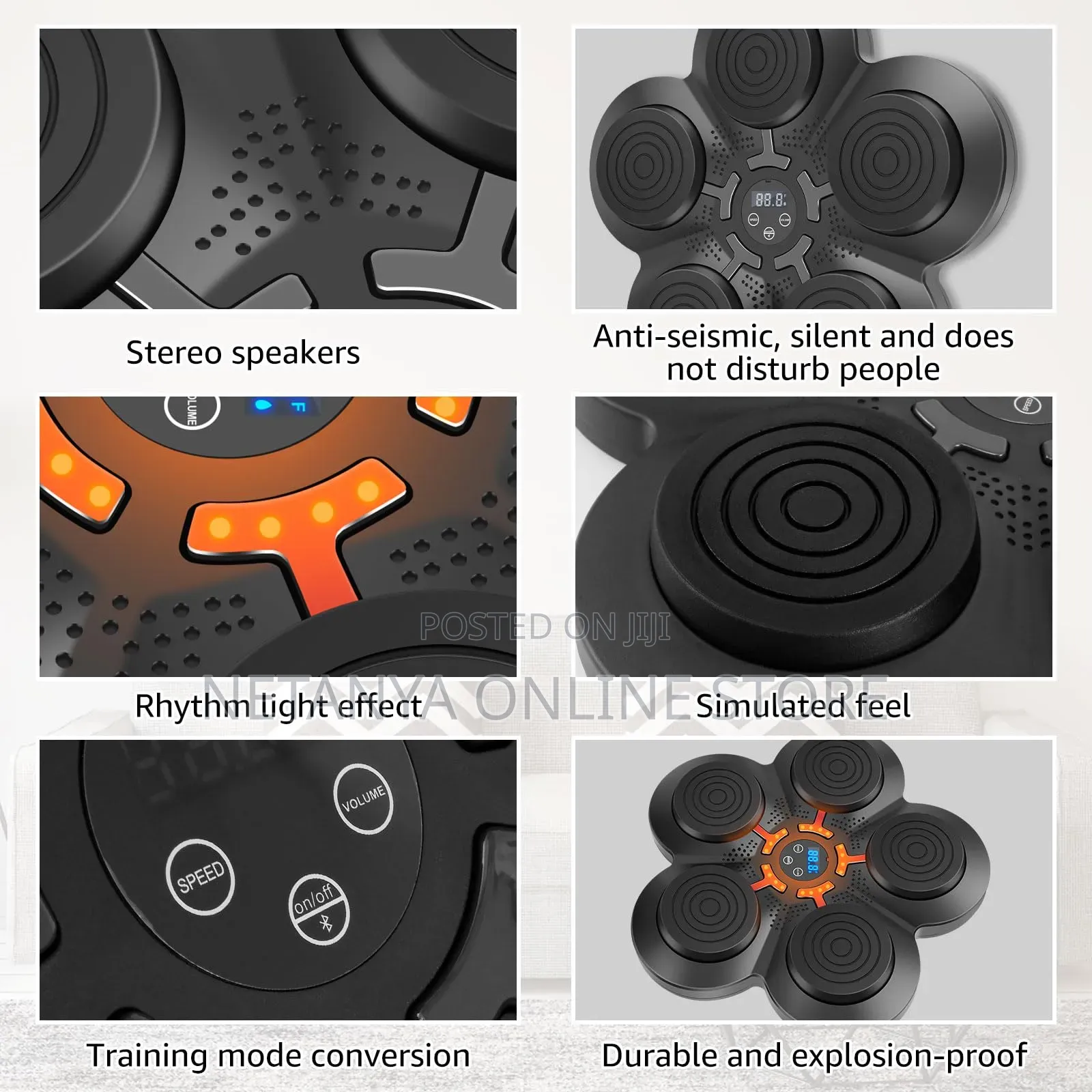 Smart Boxing Pad With Inbuilt Bluetooth Speaker and Gloves