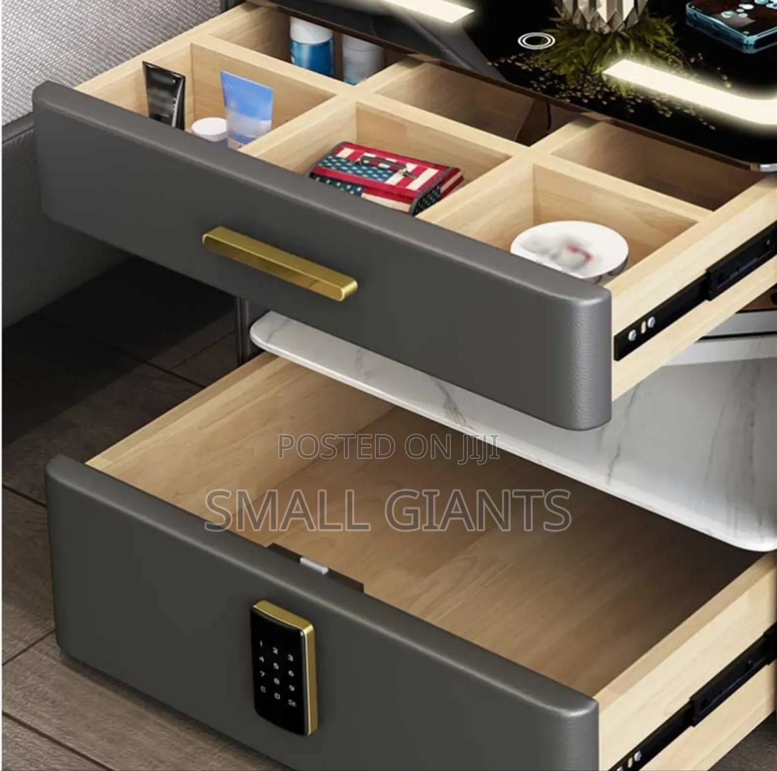 Bedside Cabinet With Combination Lock