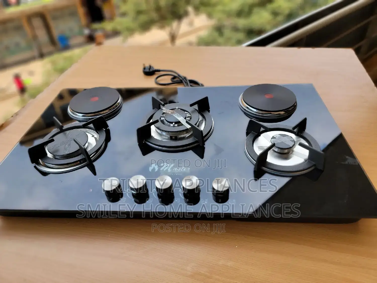3 Gas Auto Ignition + 2 Electric Built in Cooker Hob