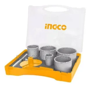 INGCO Carbide Gritted Hole Saw Set AKCH0071 - Orange