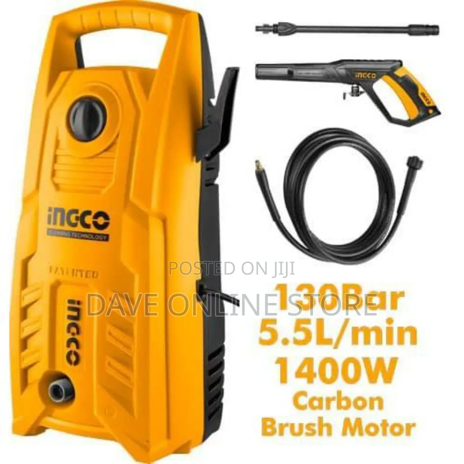 INGCO High Pressure Washer 1400W - Orange