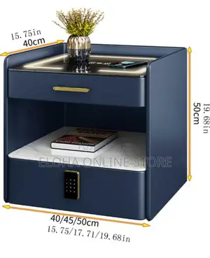 Multifunctional Bedside Table With Combination Lock