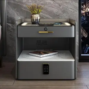 Multifunctional Bedside Table With Combination Lock