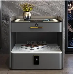 Multifunctional Bedside Table With Combination Lock