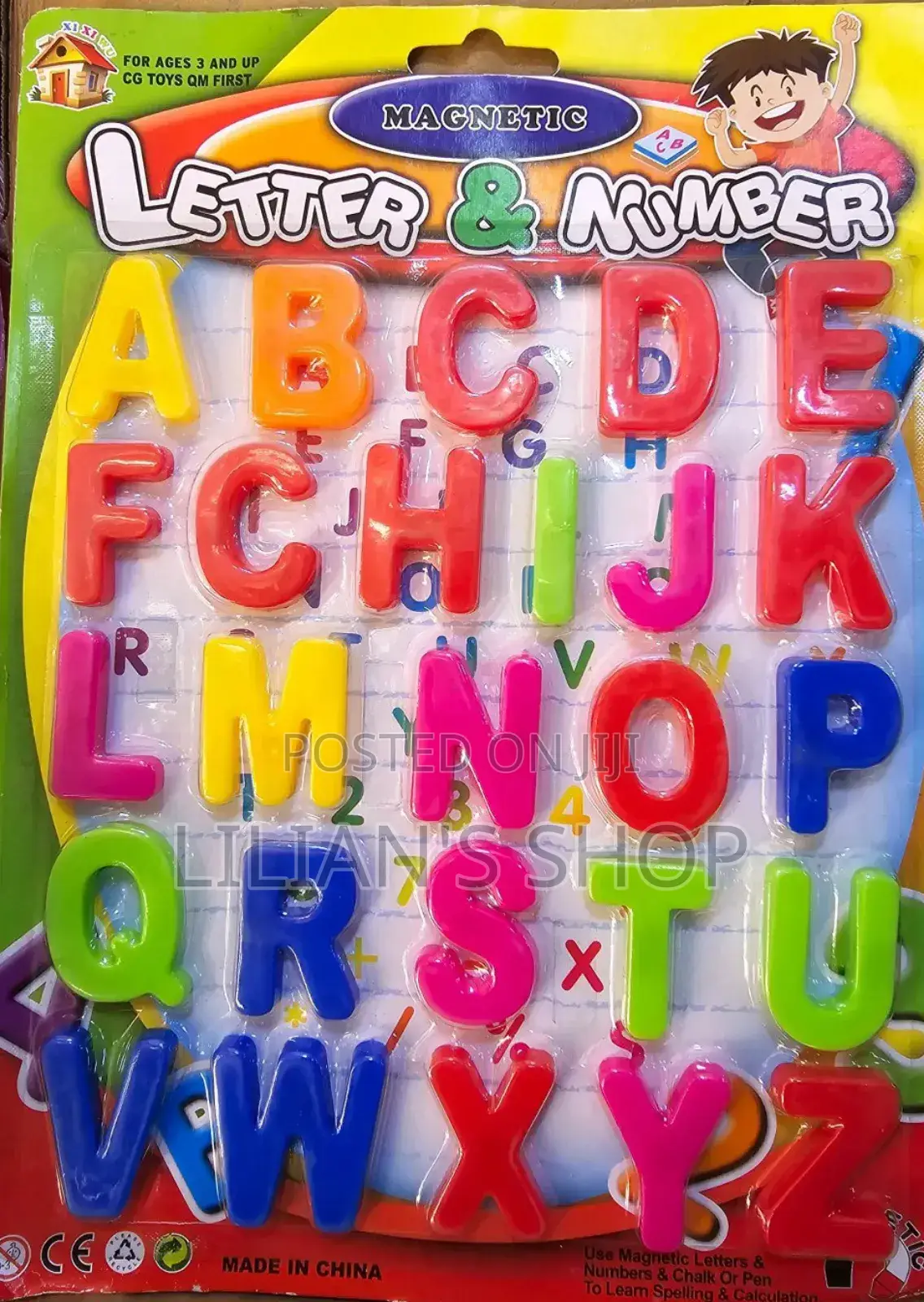 Magnetic Kids Letters and Numbers