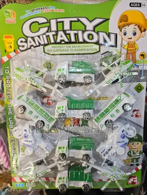 Children's City Sanitation Car Set