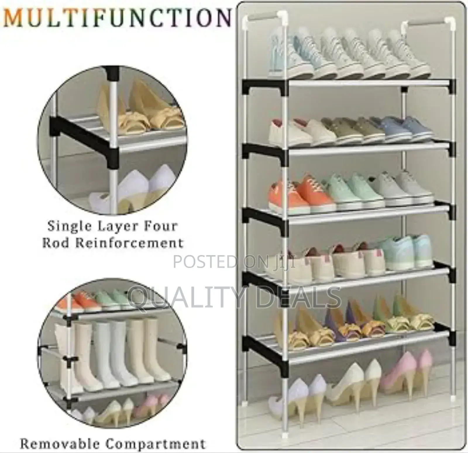 Multifunction 5 Tier Shoe Rack