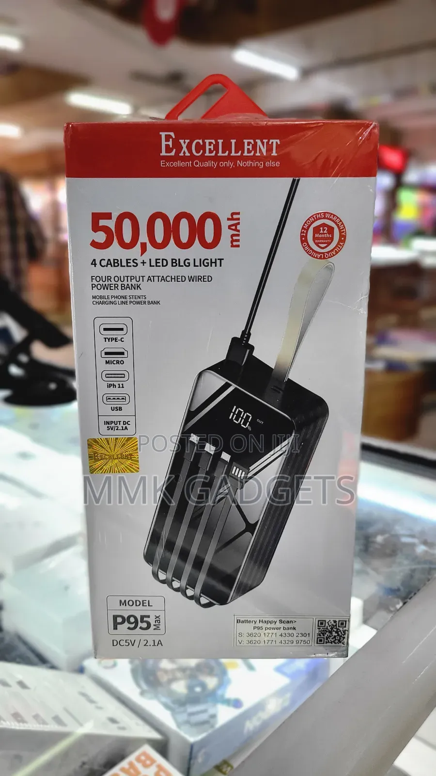 Excellent 50000mah Power Bank