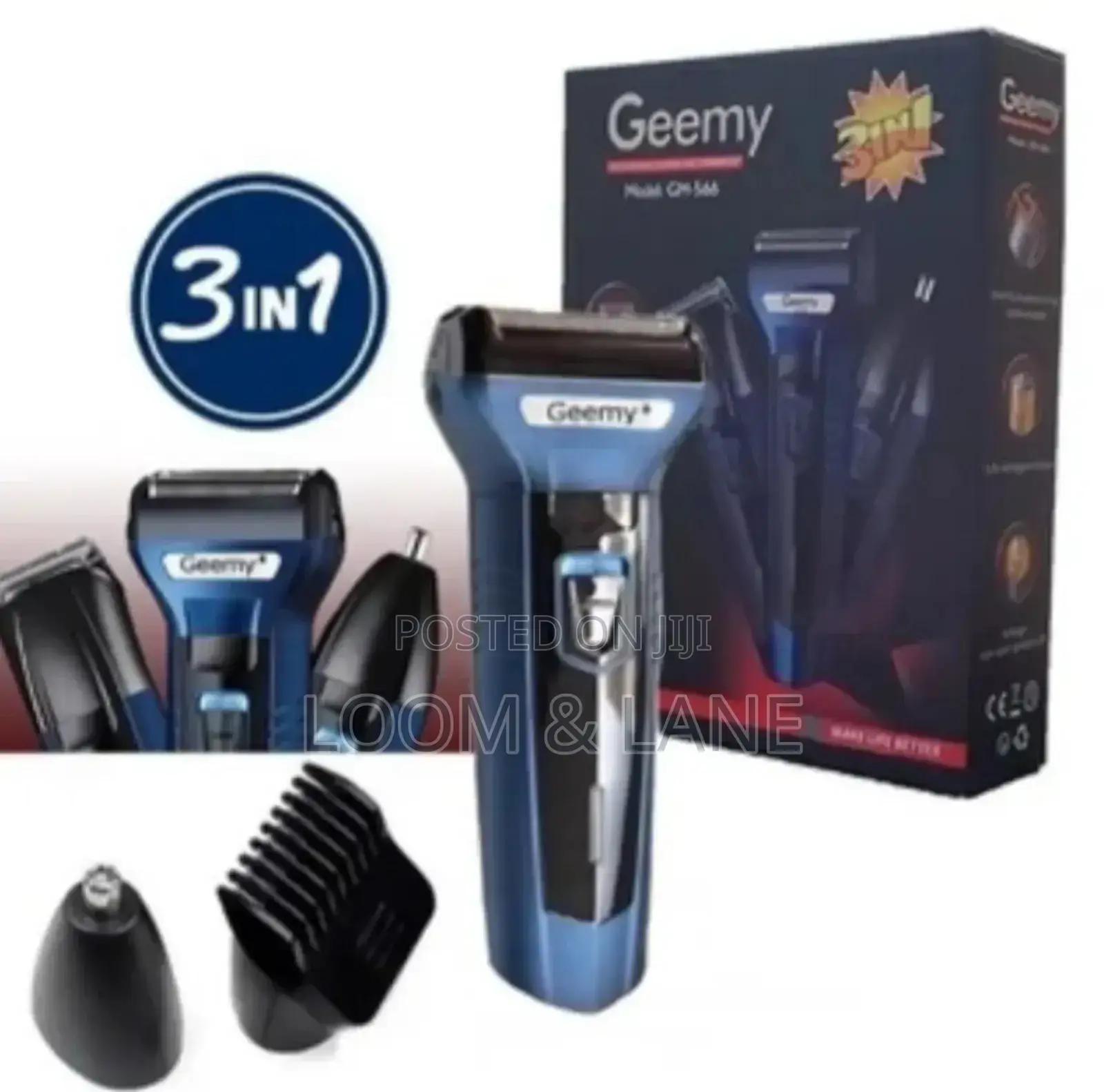 3in 1 Geemy Rechargeable Electric Shaver