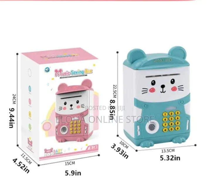 Cartoon Mouse Fingerprint Password Money Box