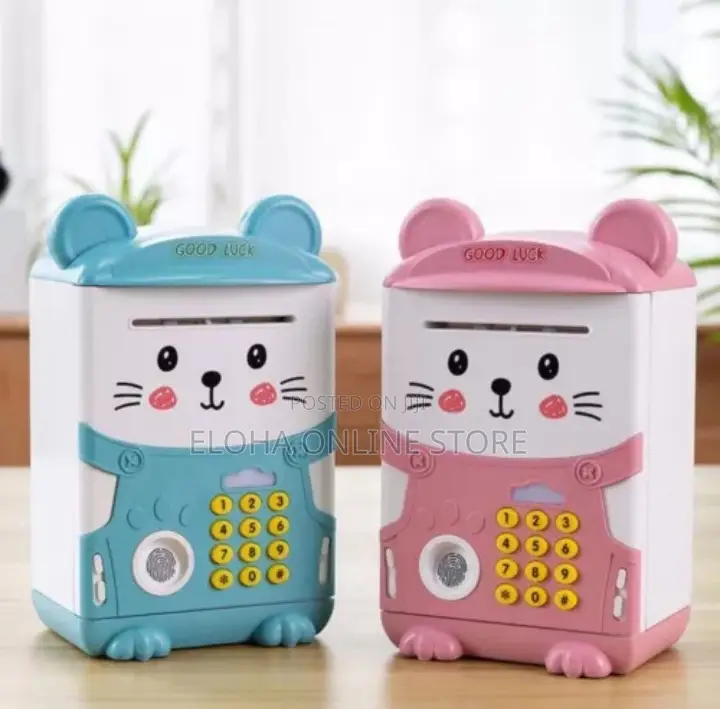 Cartoon Mouse Fingerprint Password Money Box
