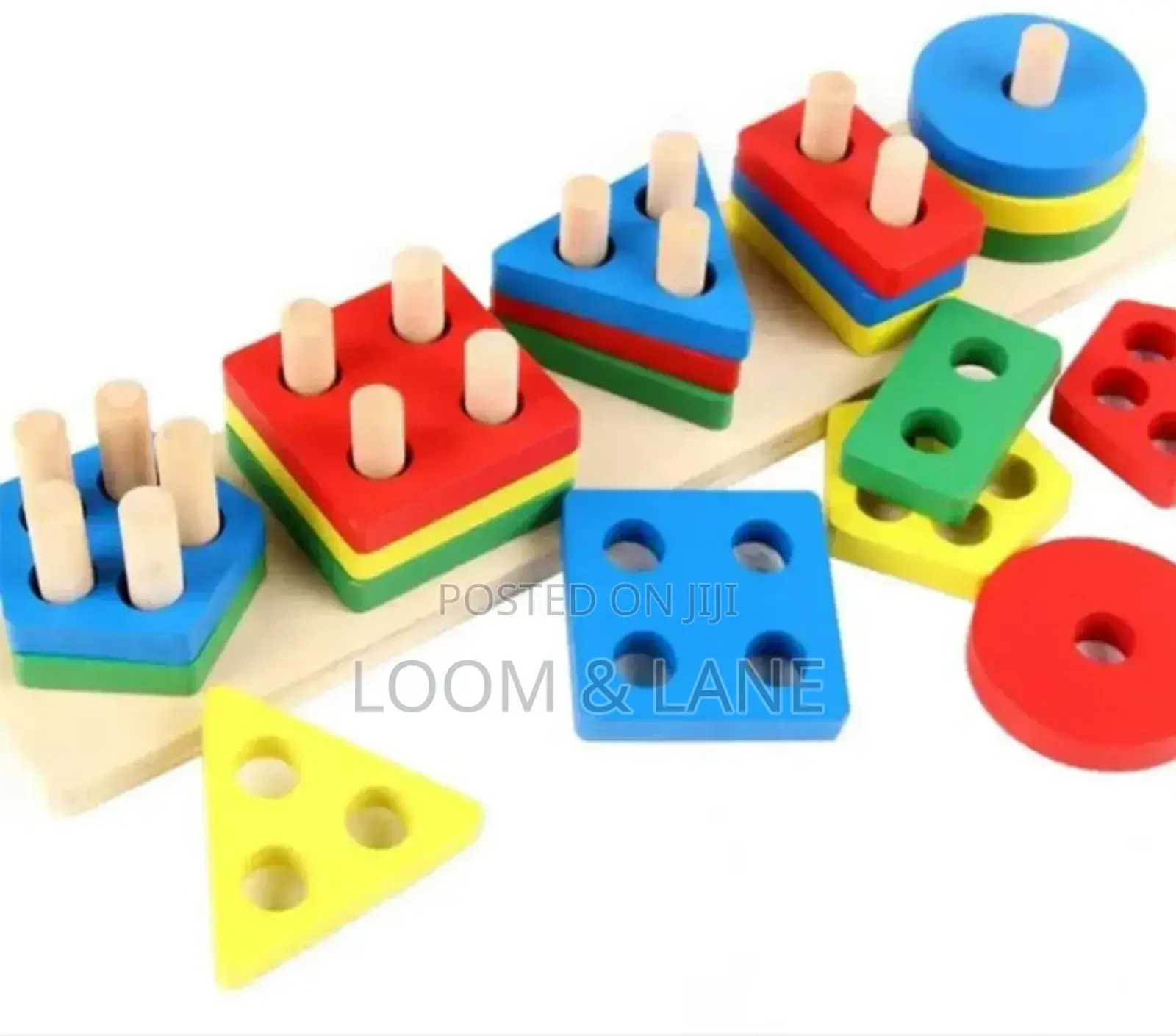Montessori Wooden Colored Shape Sorter